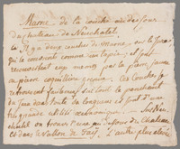 L 00095
<br/>
Label met opschrift
<br/>
<em>Saussure, Horace-Bénédict de (1740-1799)</em>